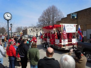 The Czech School float makes its way down 16th Avenue in Czech Village during the St. Joseph's Day parade in March. Czech Village will host Houby Days from Friday, May 17 through Sunday, May 19, 2013. (photo/Cindy Hadish) 