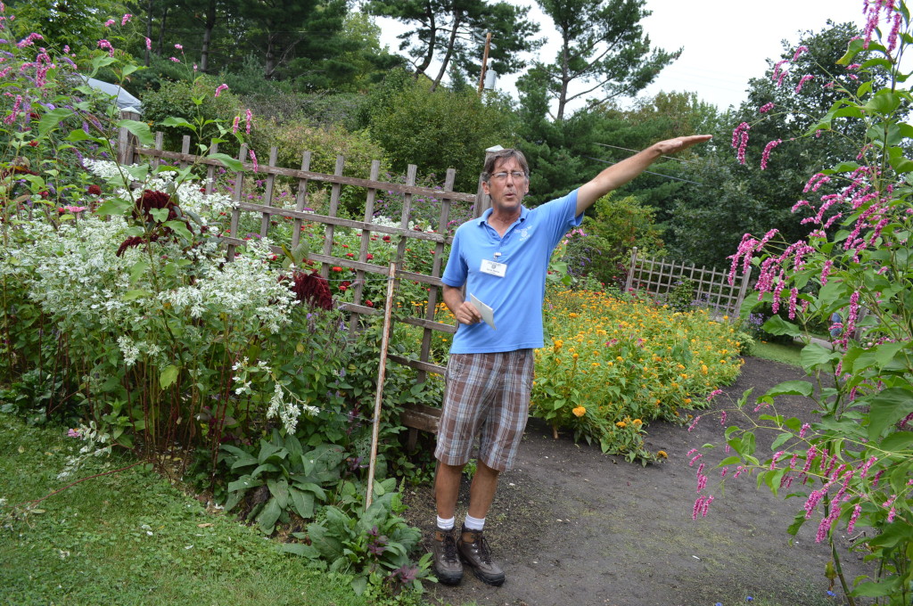 Head Gardener, David Morton, leads a tour of the Brucemore estate on Saturday, Aug. 23, 2014. (photo/Cindy Hadish)