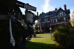 A variety of scarecrows are on display at Brucemore through Oct. 28, 2014. (photo/Cindy Hadish)