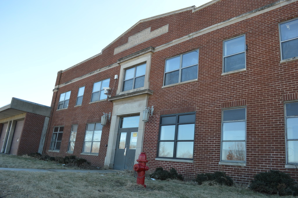 The North Wastewater Treatment Plant Control House is shown on Saturday, Jan. 24, 2015, in Iowa City. Supporters would like the building to become a center for the arts, regenerative urban planning and more. (photo/Cindy Hadish)