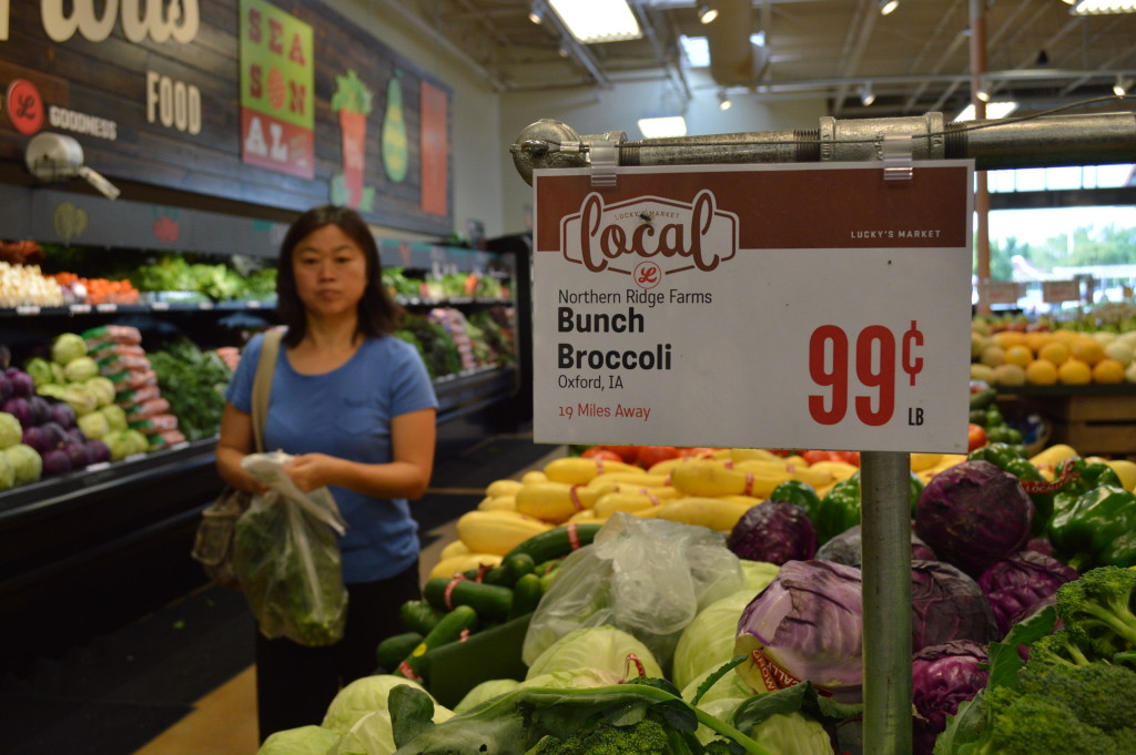 Lucky's Market in Iowa City joins a growing number of grocery stores that focus on local foods. (photo/Cindy Hadish)