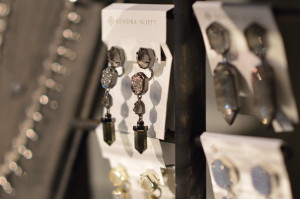 Kendra Scott earrings are among the items sold at The Boutique in Cedar Rapids. (photo/Cindy Hadish)